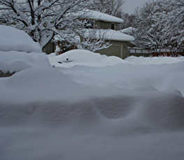 snowy driveway