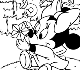 minny coloring scene