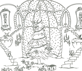 christmas coloring picture